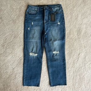 NWT Risen distressed slim boyfriend jeans size 1XL